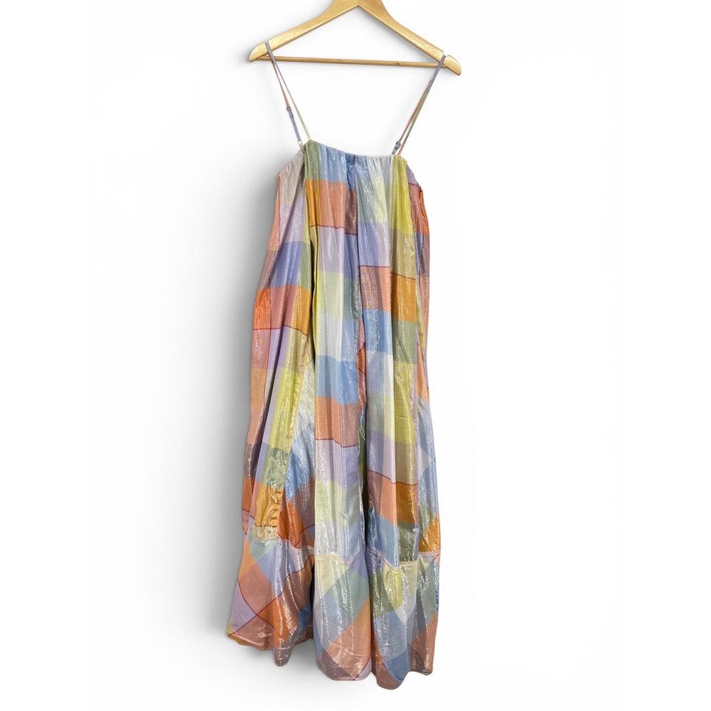 NWT Anthropologie Pilcro Sleeveless Paid Tent Maxi Dress Women's M - Picture 2 of 8